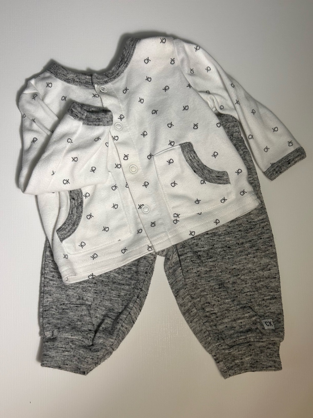 Calvin Klein Gray Baby Jogger Bottoms - Heather Gray